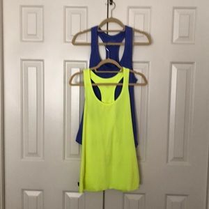 Bright Blue Athleta Workout Top